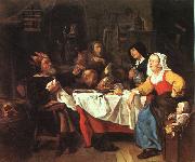 Gabriel Metsu The Bean Feast oil painting artist